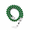UBANjewels Elegant Emerald Green Oval-Cut Crystal Tennis Bracelet