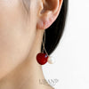 UBAN Jewels™ Sweet Cherry Drop Earrings - 18k Gold-Plated Anti-Tarnish Red Resin Fruit Statement Earrings