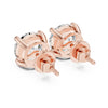 UBAN Jewels™ Classic 4 Ct TW CZ Solitaire Stud Earrings - Premium Silver Solitaire Earrings