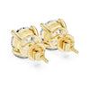UBAN Jewels™ Classic 4 Ct TW CZ Solitaire Stud Earrings - Premium Silver Solitaire Earrings