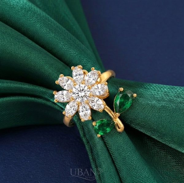 UBANjewels™ Blooming Flower Spinner Ring (Adjustable & Anti-Anxiety)