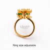 UBANjewels™ Blooming Flower Spinner Ring (Adjustable & Anti-Anxiety)