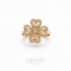 UBAN Jewels™ Radiant Lucky Clover Spinner Ring - Stainless Steel & Anti-Tarnish