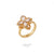 UBAN Jewels™ Floral Elegance Spinner Ring - Anti-Tarnish & Adjustable