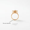 UBAN Jewels™ Floral Elegance Spinner Ring - Anti-Tarnish & Adjustable
