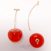 UBAN Jewels™ Tiny Cherry Stud Earrings - 18k Gold-Plated Anti-Tarnish Cute Fruit Minimalist Studs
