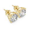 UBAN Jewels™ Classic 4 Ct TW CZ Solitaire Stud Earrings - Premium Silver Solitaire Earrings