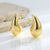 UBAN Jewels™ Vintage Emerald Sunburst Drop Earrings - 18k Gold-Plated Stainless Steel Carved Statement Earrings