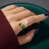 UBANjewels™ Blooming Flower Spinner Ring (Adjustable & Anti-Anxiety)