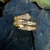 The Serpentine 18KT Gold Pavé Wrap Ring by UBANjewels™