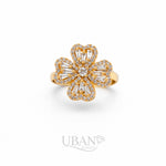 UBAN Jewels™ Radiant Lucky Clover Spinner Ring - Stainless Steel & Anti-Tarnish