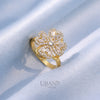 UBAN Jewels™ Radiant Lucky Clover Spinner Ring - Stainless Steel & Anti-Tarnish