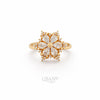 UBAN Jewels™ Radiant Bloom Crystal Spinner Ring - Anti-Tarnish & Adjustable